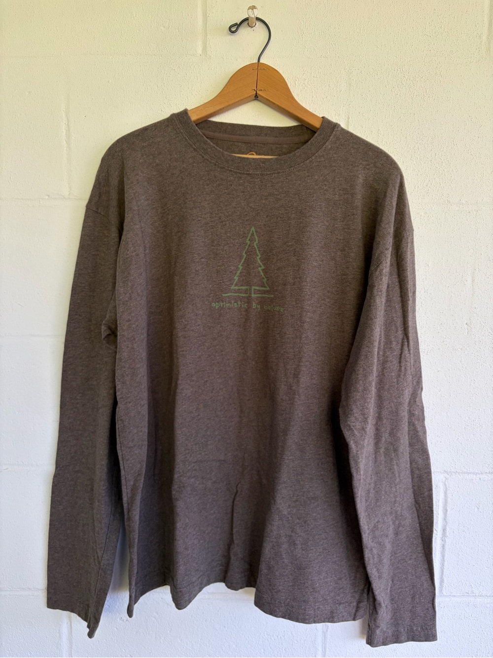 Good Karma by Life is Good - Long Sleeve Brown Graphic Tee